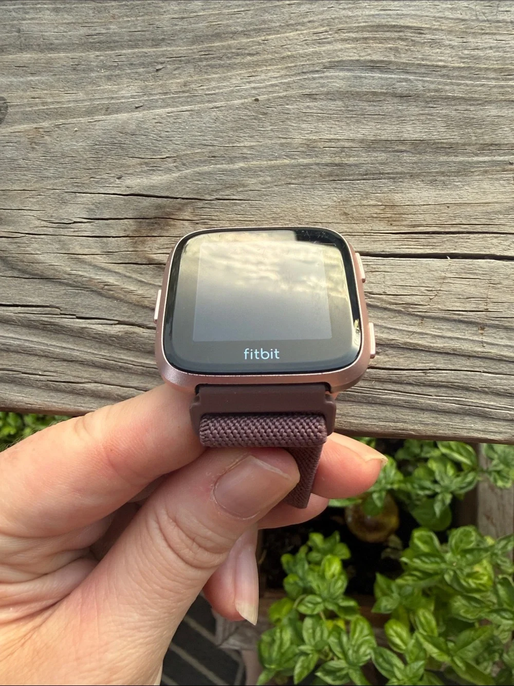 fitbit smartwatch rose